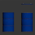 Blue And Rusty Metal Barrels With Open Lids In Studio Display Setup