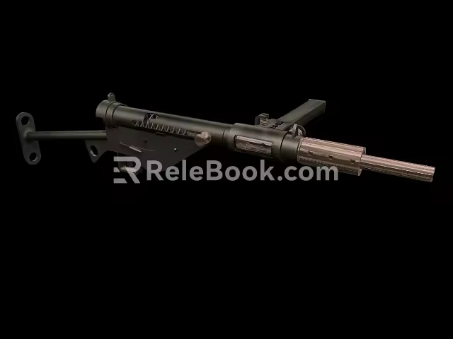 submachine gun 3d model