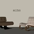 Middle Ancient Style Casual Sofa Single Sofa 3d model