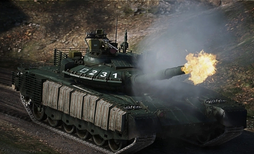 T80BVM tank 3d model