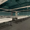 Spacious Modern Conference Room With Arranged Chairs And Large Screen