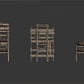 Wooden Storage Shelves with Multi Layer Design for Home Household Use
