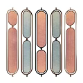 Unique Colorful Decorative Mirrors With Modern Frames For Home Wall Decor
