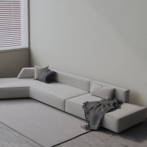 Three-seat sofa 3d model