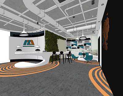 Reception Room 3d model