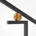 Modern Minimalist Floor Lamp With Black Stand And Curved Adjustable Head For Home Lighting