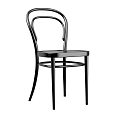 Sleek Black Modern Leisure Chair With Curved Backrest And Thin Metal Legs Design