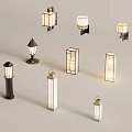 Modern Outdoor Lights With Wall And Post Mounted Designs And Glass Panels Metal Frames
