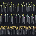 Outdoor Decorative Lights Multiple Modern Designs with Yellow and Colorful LED for Garden and Yard