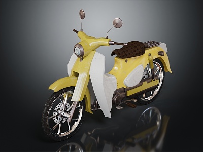 Modern Motorcycle Electric Motorcycle 3d model