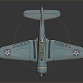 Retro Fighter Aircraft Vintage World War II Aircraft World War I Aircraft 3d model