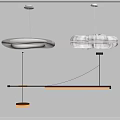 Modern Pendant Lights Design Featuring Round Cloud Shaped And Long Strip Styles With White Shades And Metal Frames