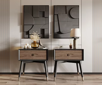 Modern bedside table 3d model