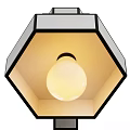 Stylish Modern Table Lamp With Geometric Modular Design And Adjustable Light Bulb 3d model