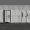 Modern Bathroom Shower Heads With Glass Enclosures And Marble Wall Designs