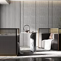 Modern Casual Sofa Combination Casual Single Sofa 3d model