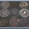 Various Designed Metal Manhole Covers For Urban Road Drainage Infrastructure
