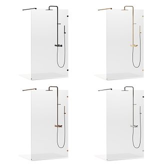 Shower shower glass shower room shower partition 3d model