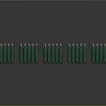 Green Military Bullets Neatly Stacked in Multiple Rows as Weapon Ammunition