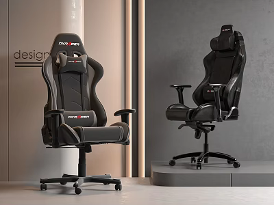 Ergonomic Black MAXNOMIC Gaming Chairs With Modern Design And Adjustable Features 3d model