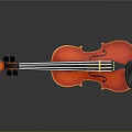 Classical Red Violin Musical Instrument With Wooden Body And Strings
