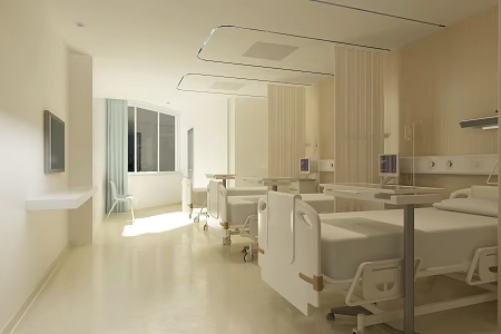 modern ward 3d model
