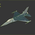Blue And White Fighter Jet Model With Detailed Wings And Cockpit Design