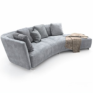 Modern shaped sofa pillow 3d model