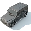 Mercedes G Class SUV With Sleek Gray Exterior And Bold Front Grille Design