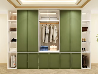 Wardrobe Design Wardrobe Effect Diagram Wardrobe Coat Cabinet Design Coat Cabinet 3d model