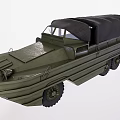 Amphibious Vehicle 3D Model 3d model