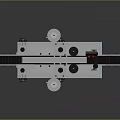 Modern lathe machine tool lathe machining turning 3d model