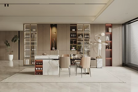 Modern Restaurant 3d model