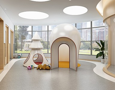 Modern Kindergarten Hall 3d model