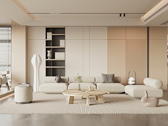 modern living room 3d model