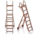 Stairs Tool Ladder Herringbone Ladder 3d model