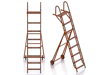 Stairs Tool Ladder Herringbone Ladder 3d model