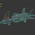 Modern Fighter Next Generation Aircraft 3d model