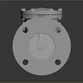 KITZ 10K 555 Cast Iron Industrial Valve With Flange Connections And Bolts