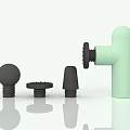 Smart Machine Components With Black And Light Green Parts And Accessories