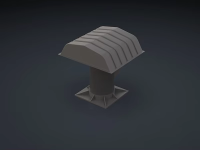 Modern Downlight Spotlight Featuring Ribbed Heat Sink For Home Lighting 3d model