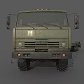 Military Green Heavy Duty Flatbed Utility Truck With Multi Axle And Large Cargo Bed