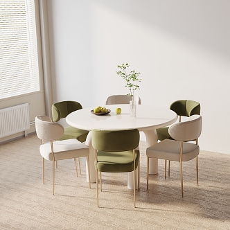 Modern table combination 3d model