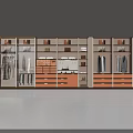 Modern Wardrobe With Glass Doors Multiple Storage Spaces Hanging Sections And Drawers