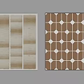 Stylish Wall Decor With Woven Textured Panels And Geometric Pattern Designs 3d model