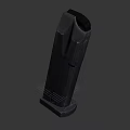 Metallic Weapon Bullet With Shiny Surface In Desert Outdoor Background