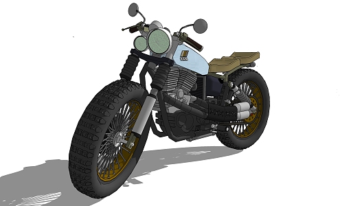 Modern Motorcycle 3d model