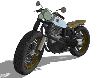 Modern Motorcycle 3d model