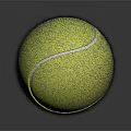 Professional Yellow Tennis Ball With White Seams And Fuzzy Surface For Sports