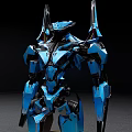 Smart Machine With Blue Humanoid Mechanical Structure And Futuristic Design Features 3d model